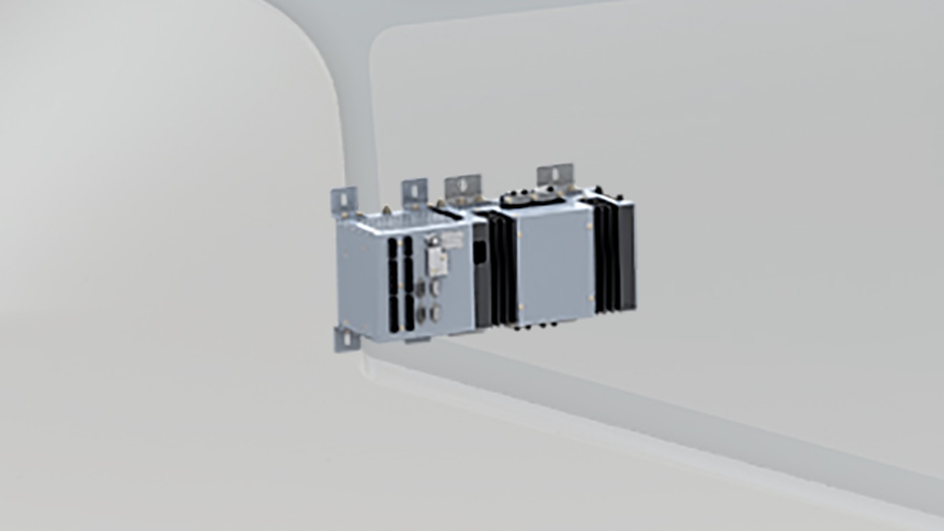 Rail vehicle electronic control unit illustration.
