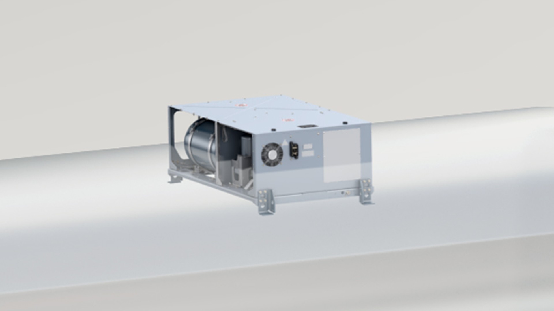 Cooling unit with electric motor and fan