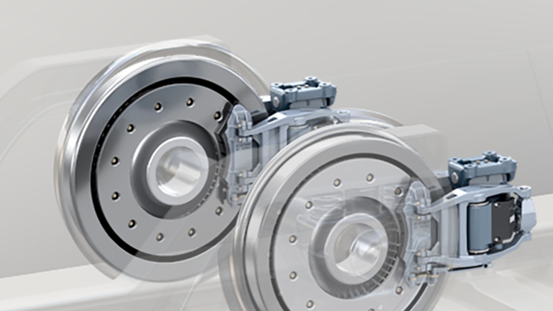 Brake system components with dual disc brakes.