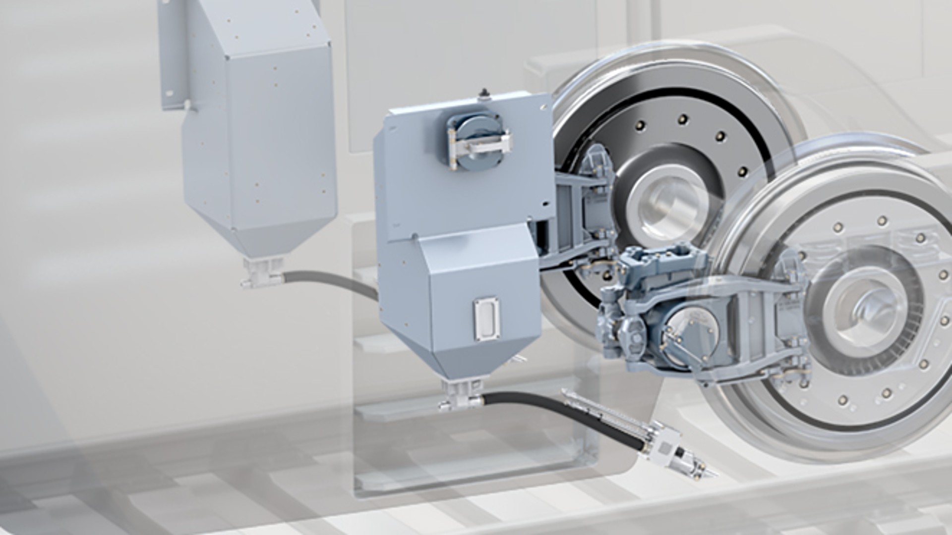Train brake system components with hydraulic disc