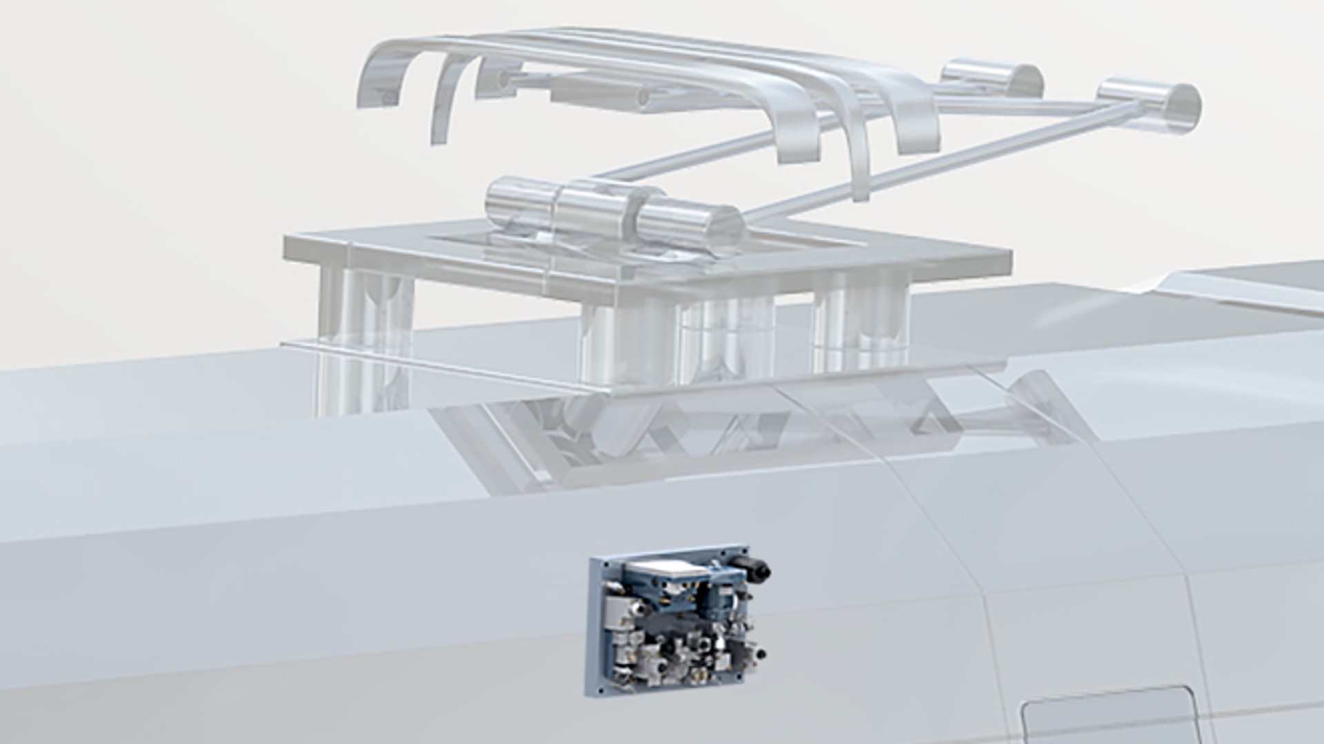 Rail vehicle with advanced braking technology components.