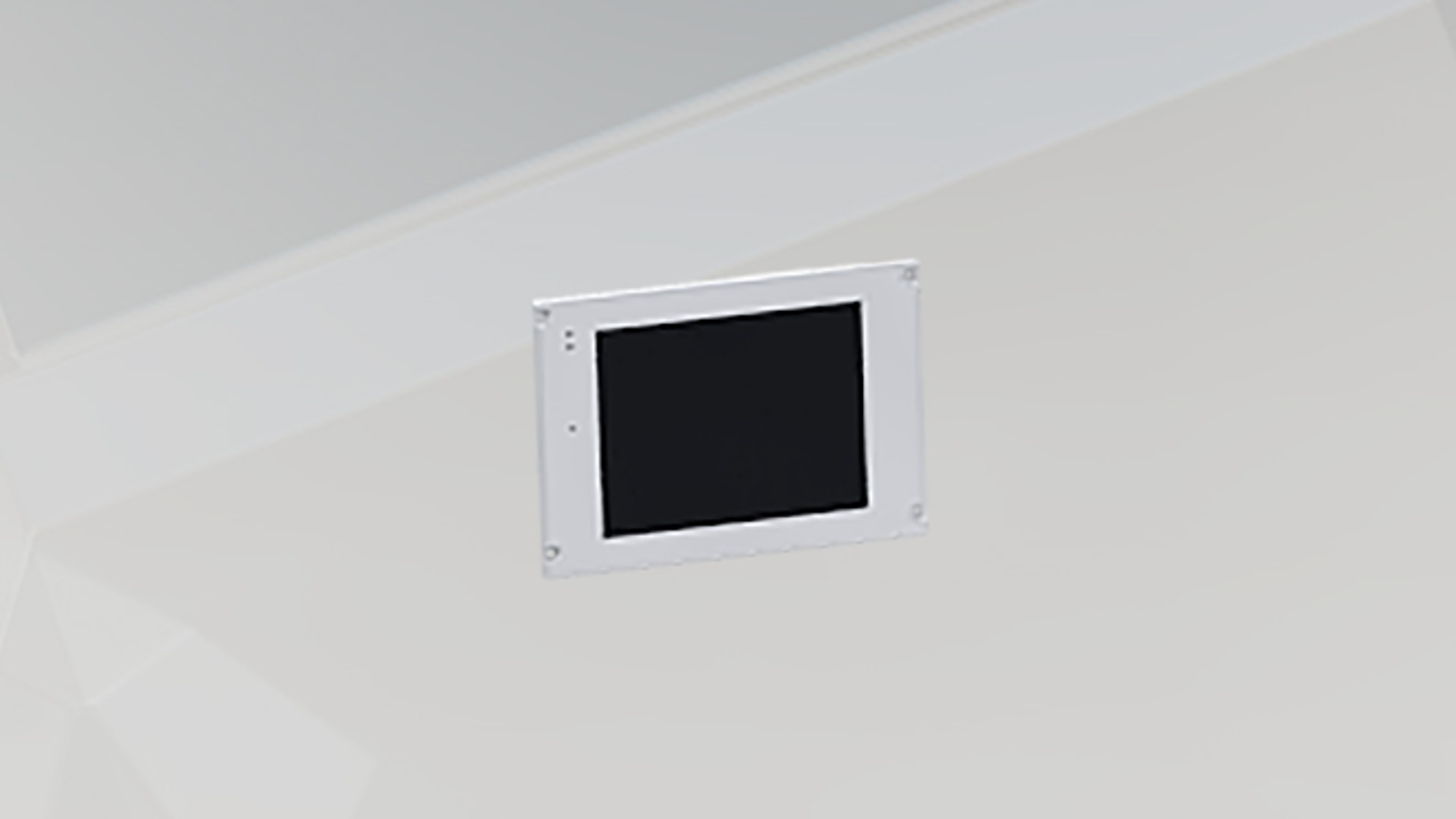 Control panel design on a light background