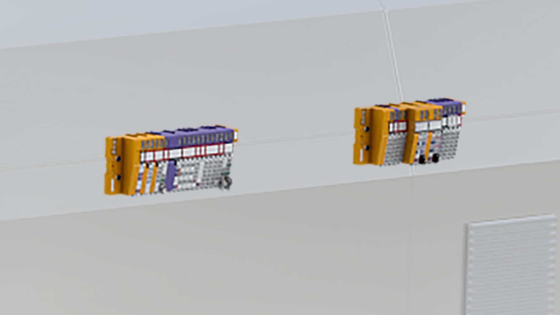 Railway control technology modules on a vehicle.