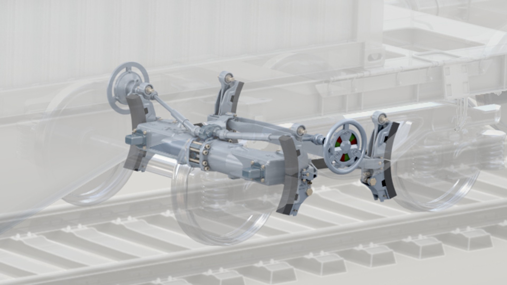 Railway axle assembly with braking system