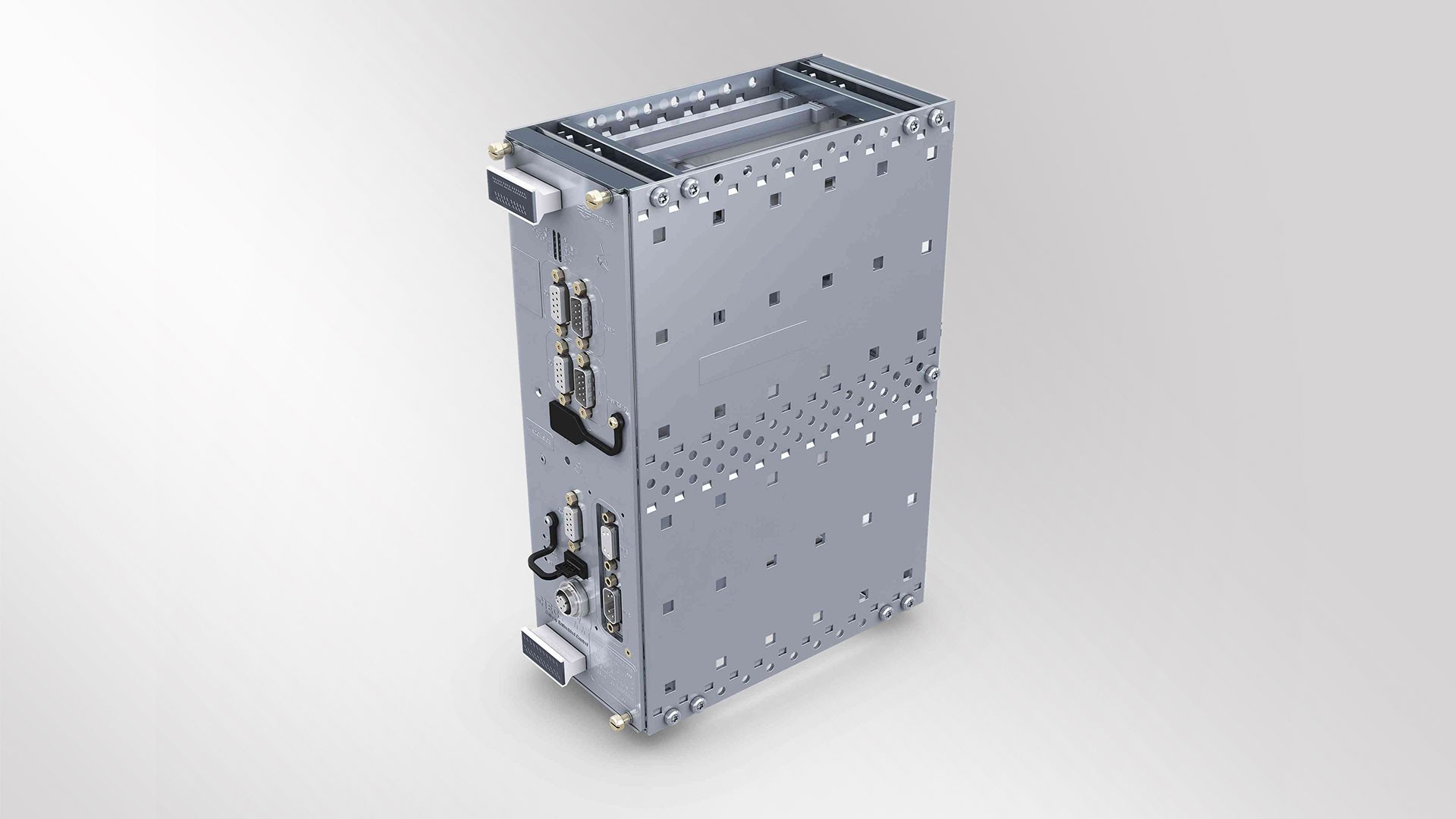 Industrial electronic control unit with connectors