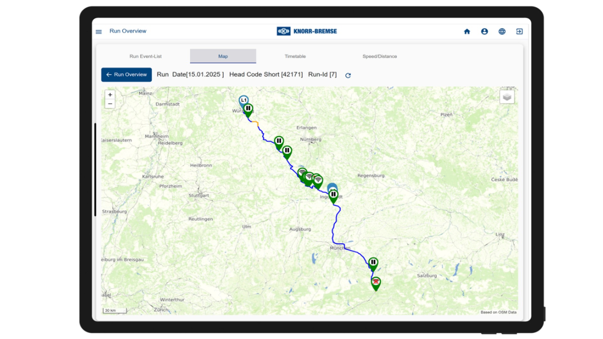 LEADER Display: Trip map to localize anomalies