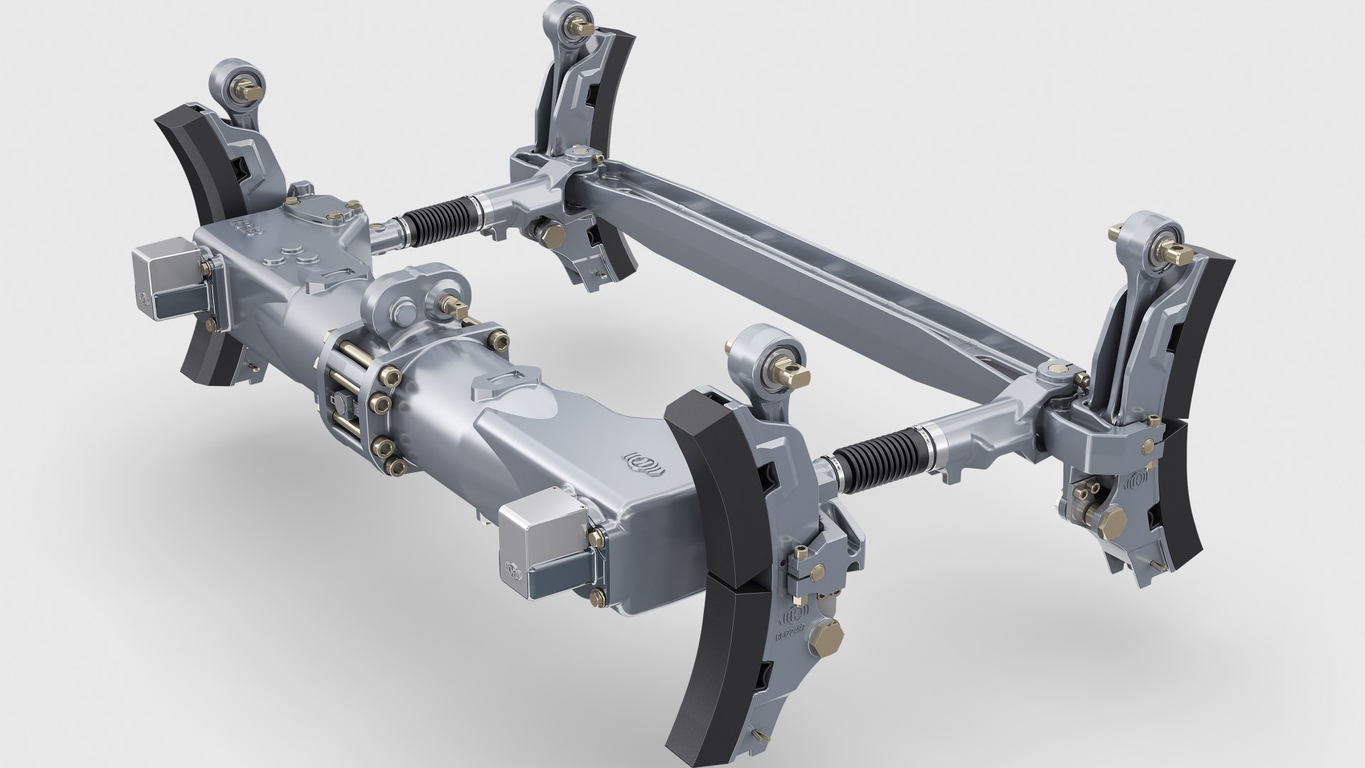 Brake system assembly with advanced engineering components.