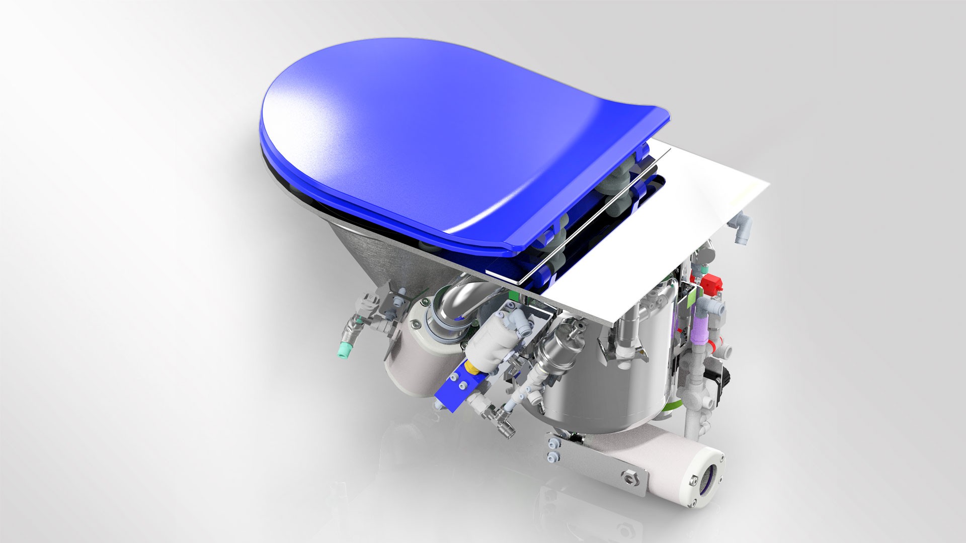 Technical model of advanced engine component design.