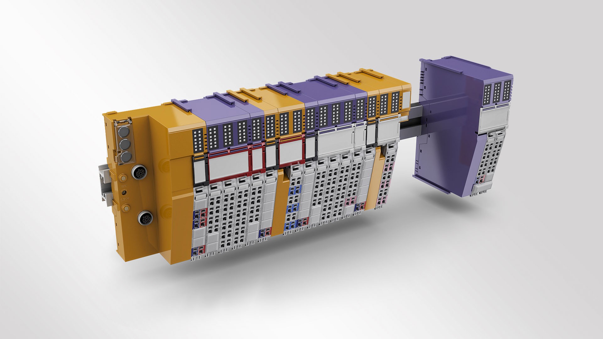 Modularer Elektronikbaustein mit unterschiedlichen Anschlussmöglichkeiten.