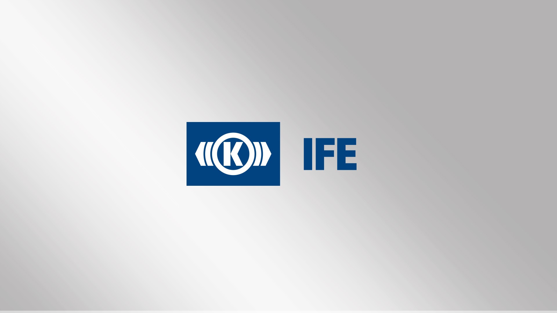 Knorr-Bremse logo with IFE text on background.