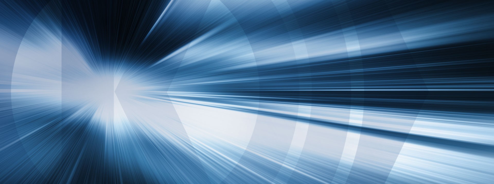 Abstract blue light burst with radial motion