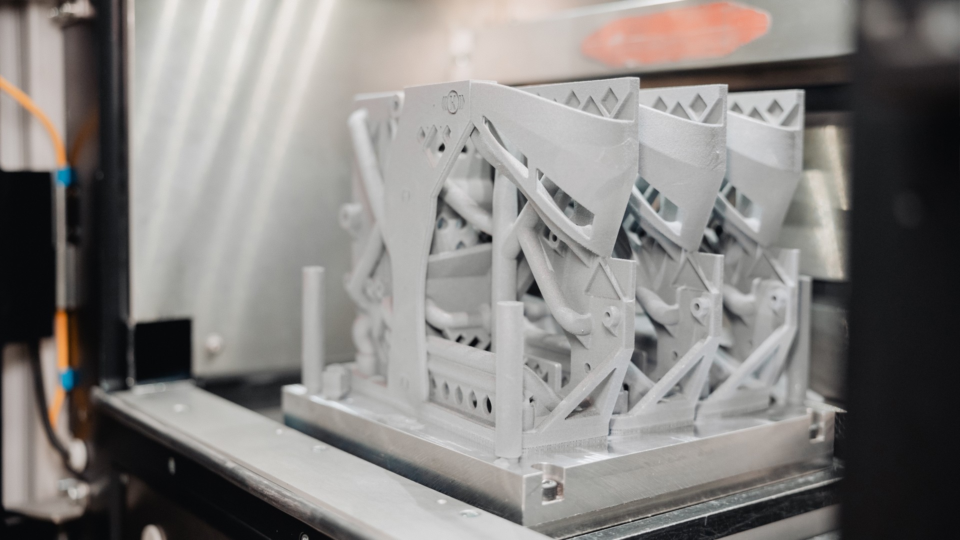 3D-printed components in manufacturing machine chamber
