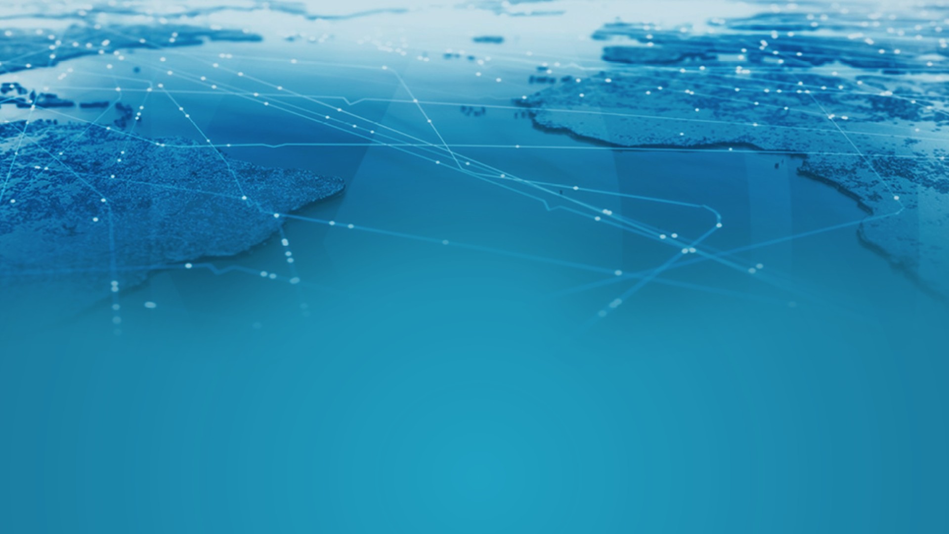 Blue world where points are connected via lines.