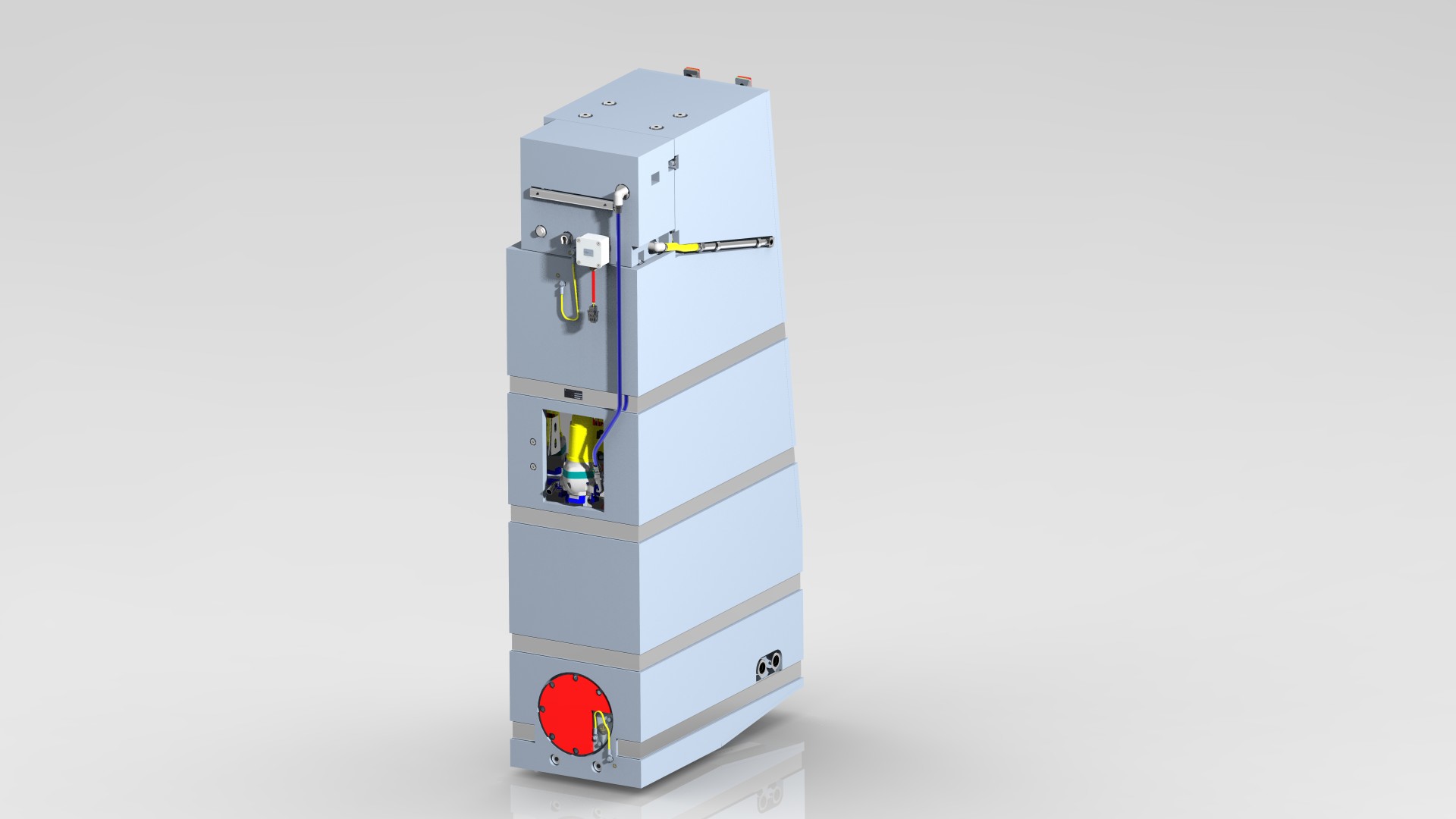 Industrial control unit with multiple components