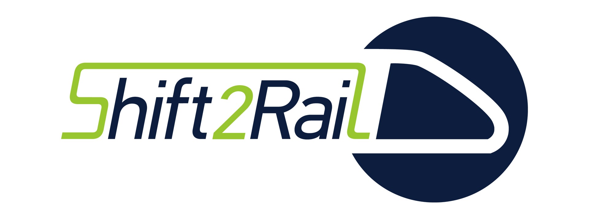 Shift2Rail logo promoting railway innovation and collaboration.