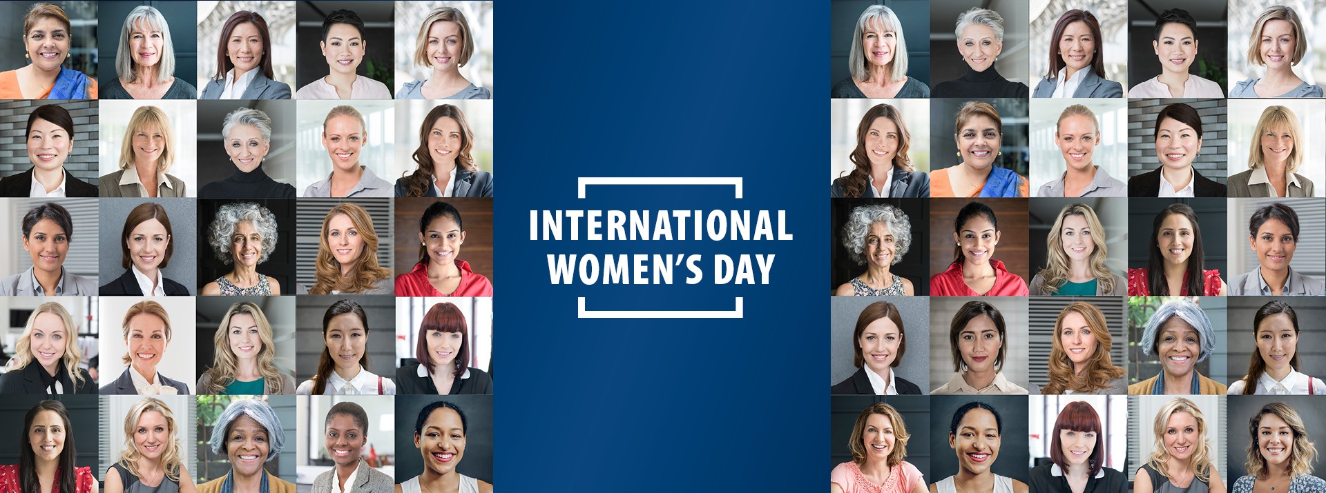 Diverse women celebrating International Women's Day together.