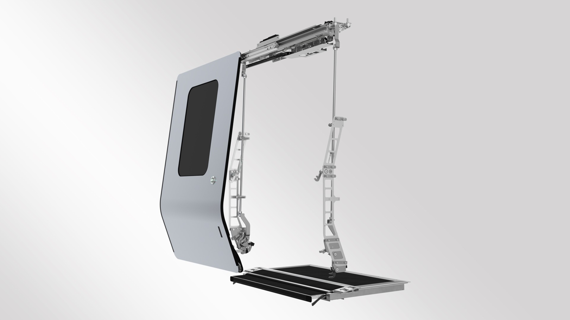 Sliding door mechanism for railway vehicle systems