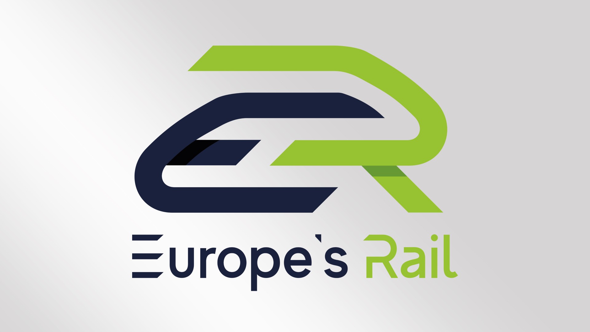 Europe's Rail logo featuring green and navy