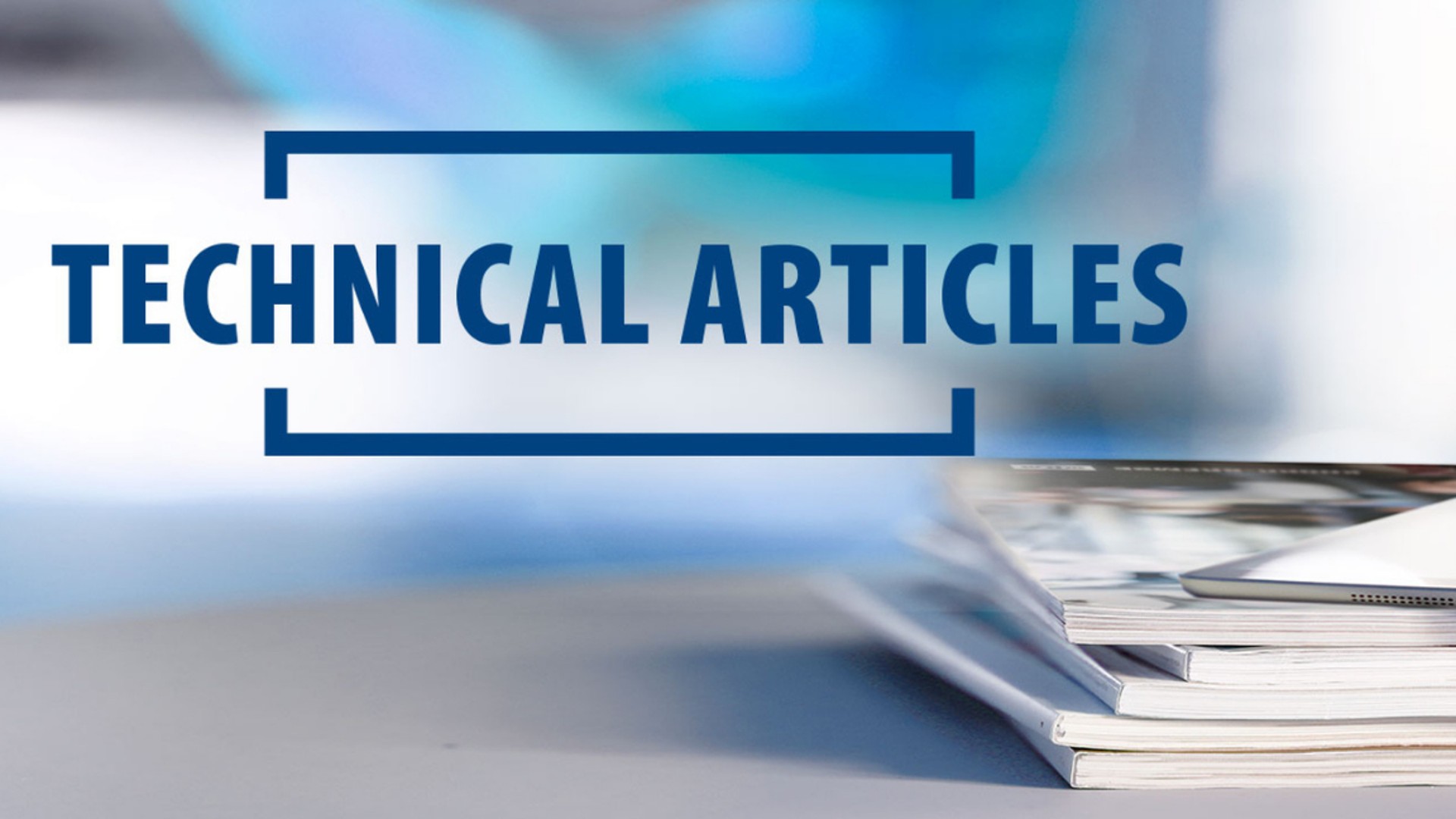 Technical articles showcased on stacked publications.
