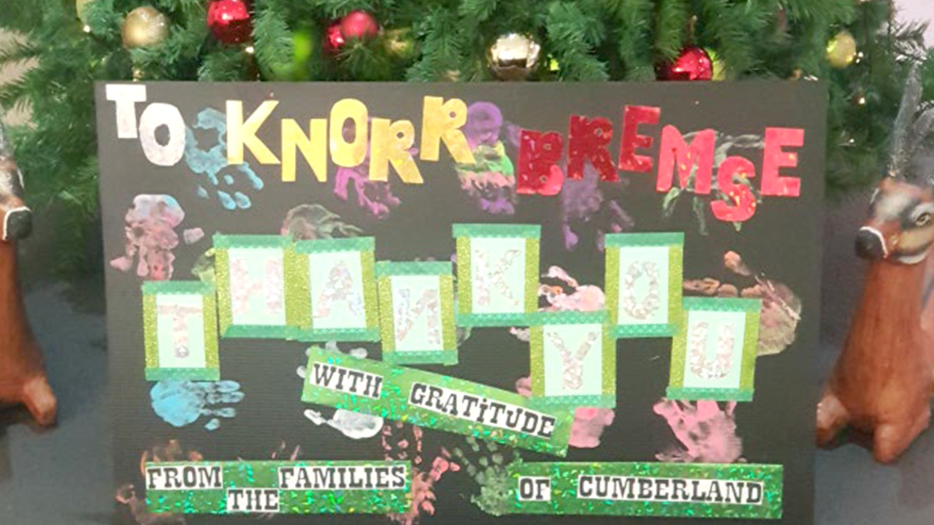 Thank you card for Knorr-Bremse families
