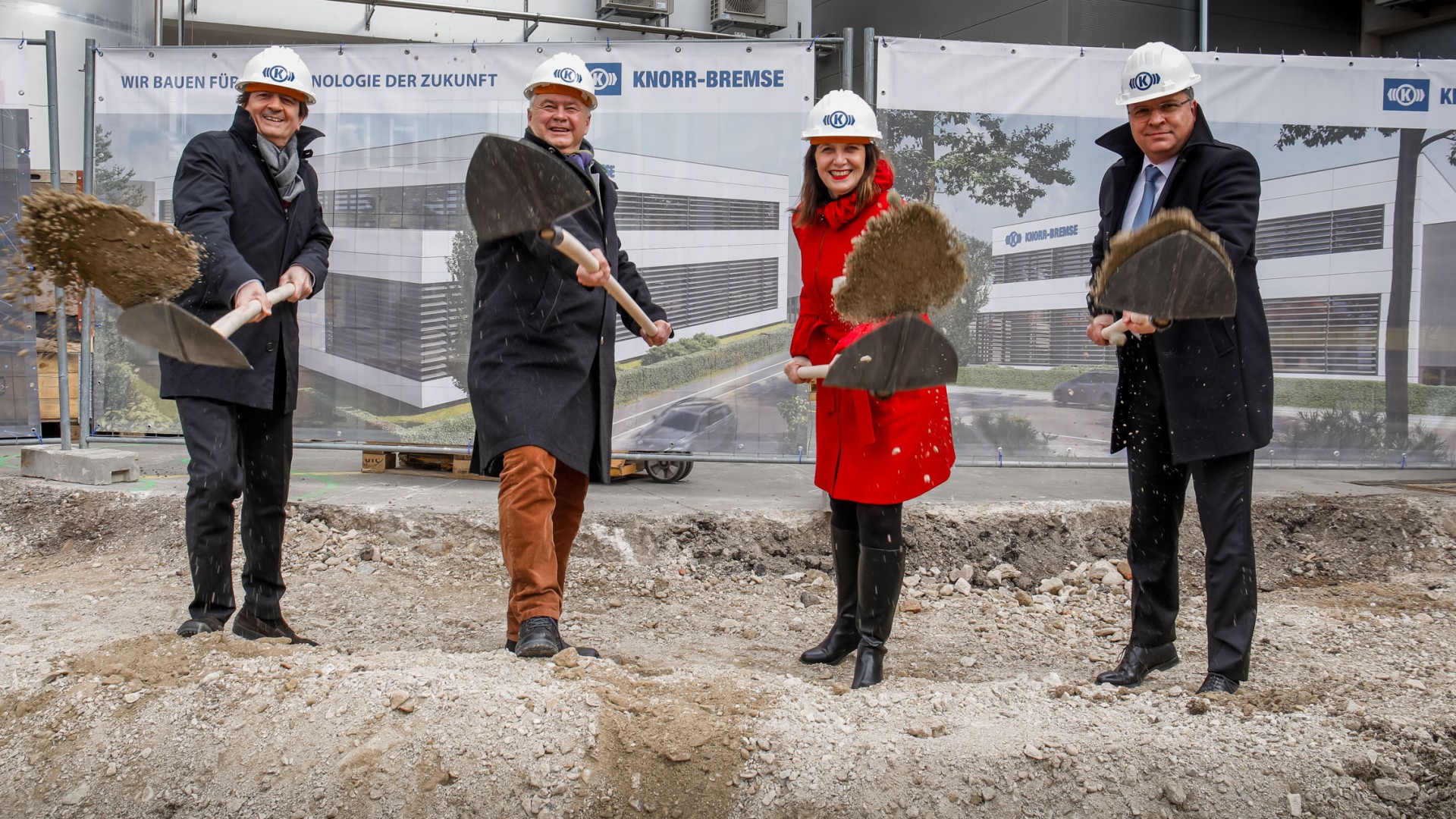 Groundbreaking ceremony for Knorr-Bremse's new facility.