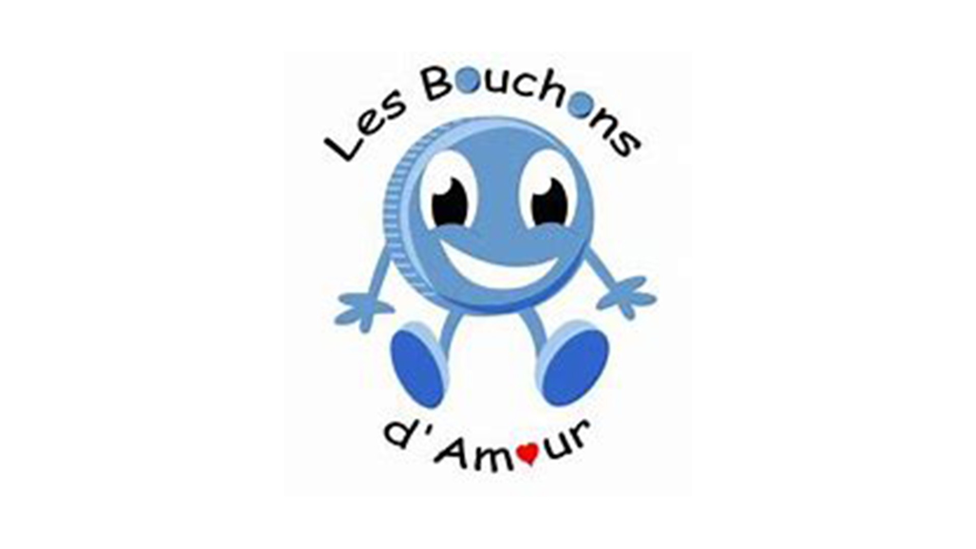 Cartoon coin character for Les Bouchons d'Amour