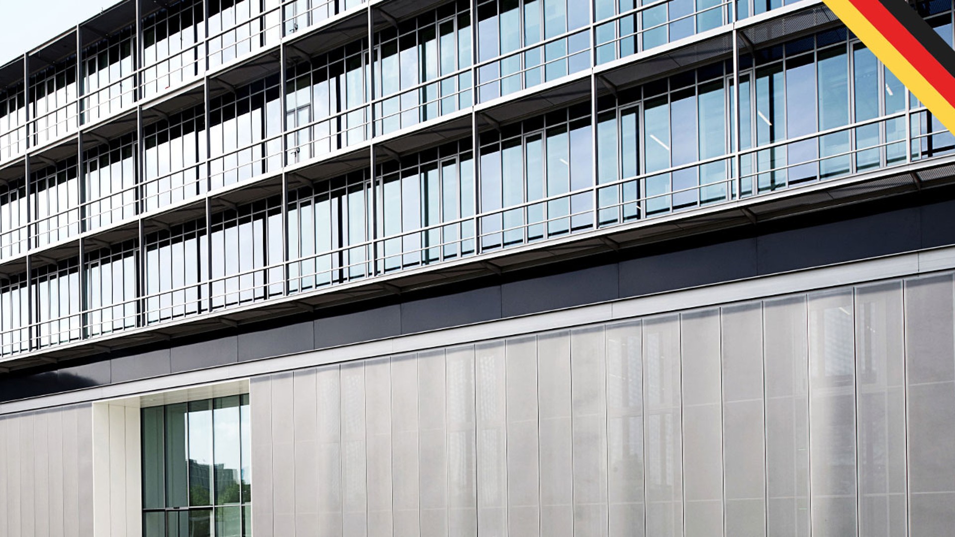 Modern office building with glass facade