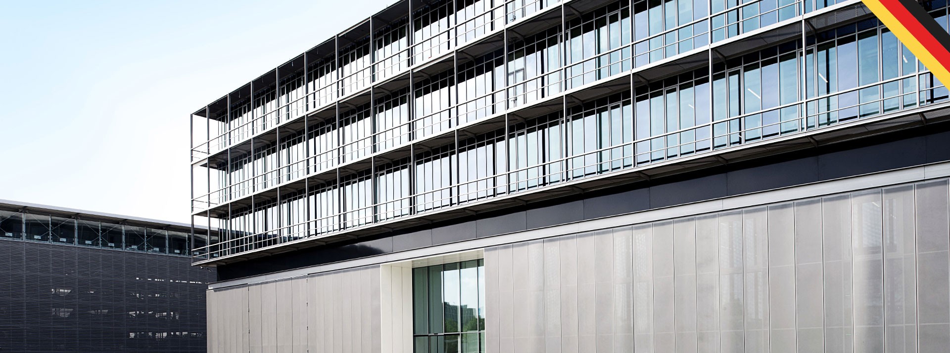 Modern office building with glass facade