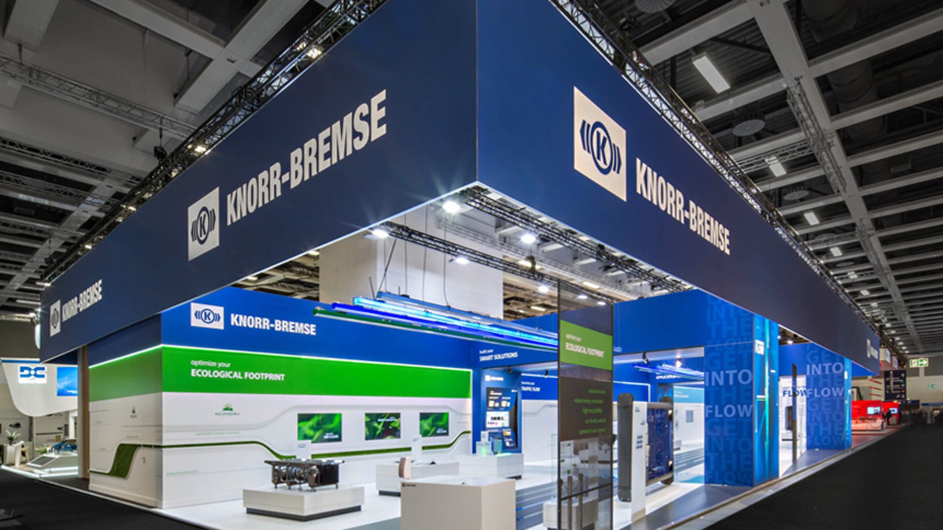 Knorr-Bremse exhibition booth at industry event