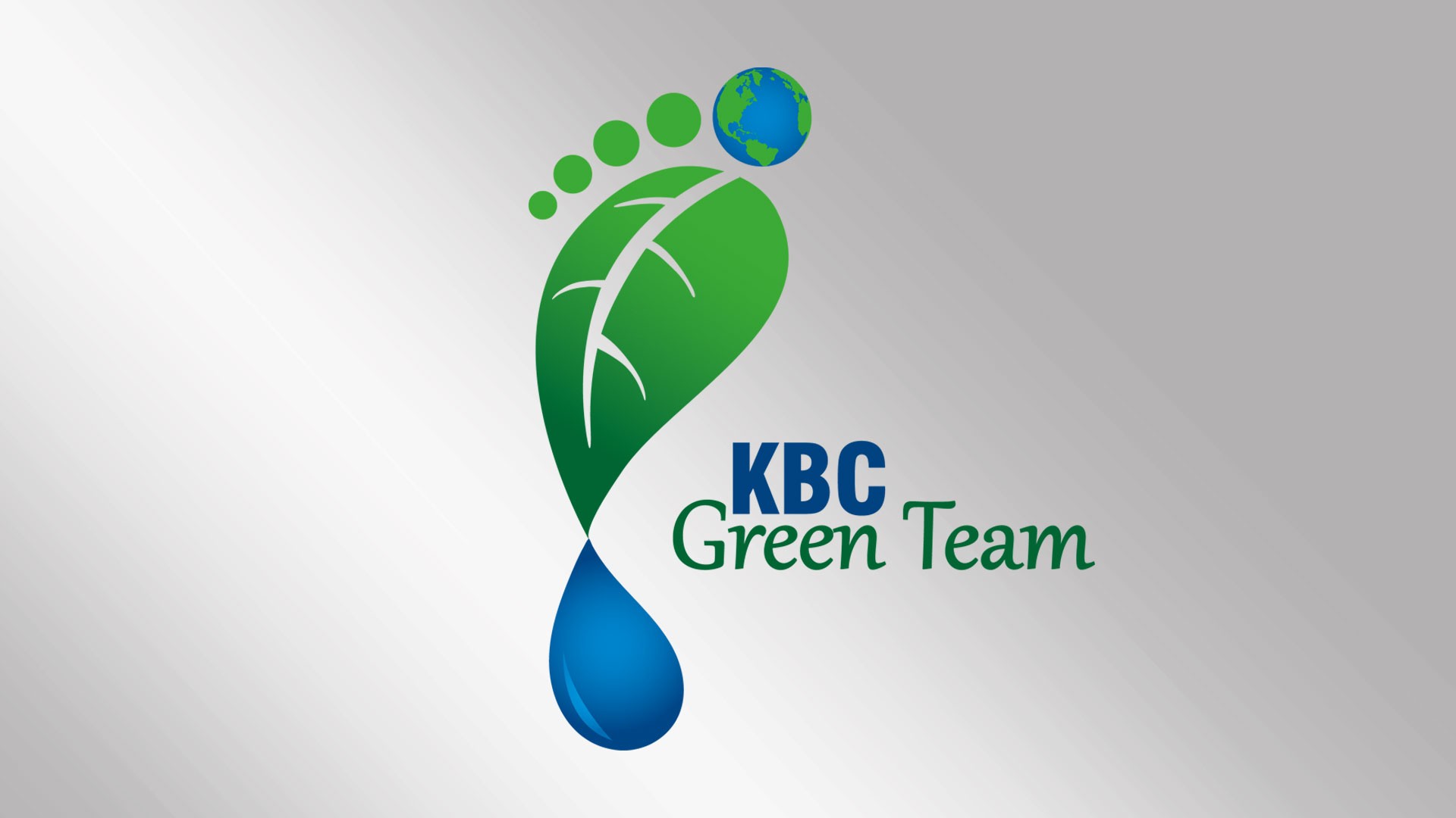KBC Green Team logo with eco-friendly elements