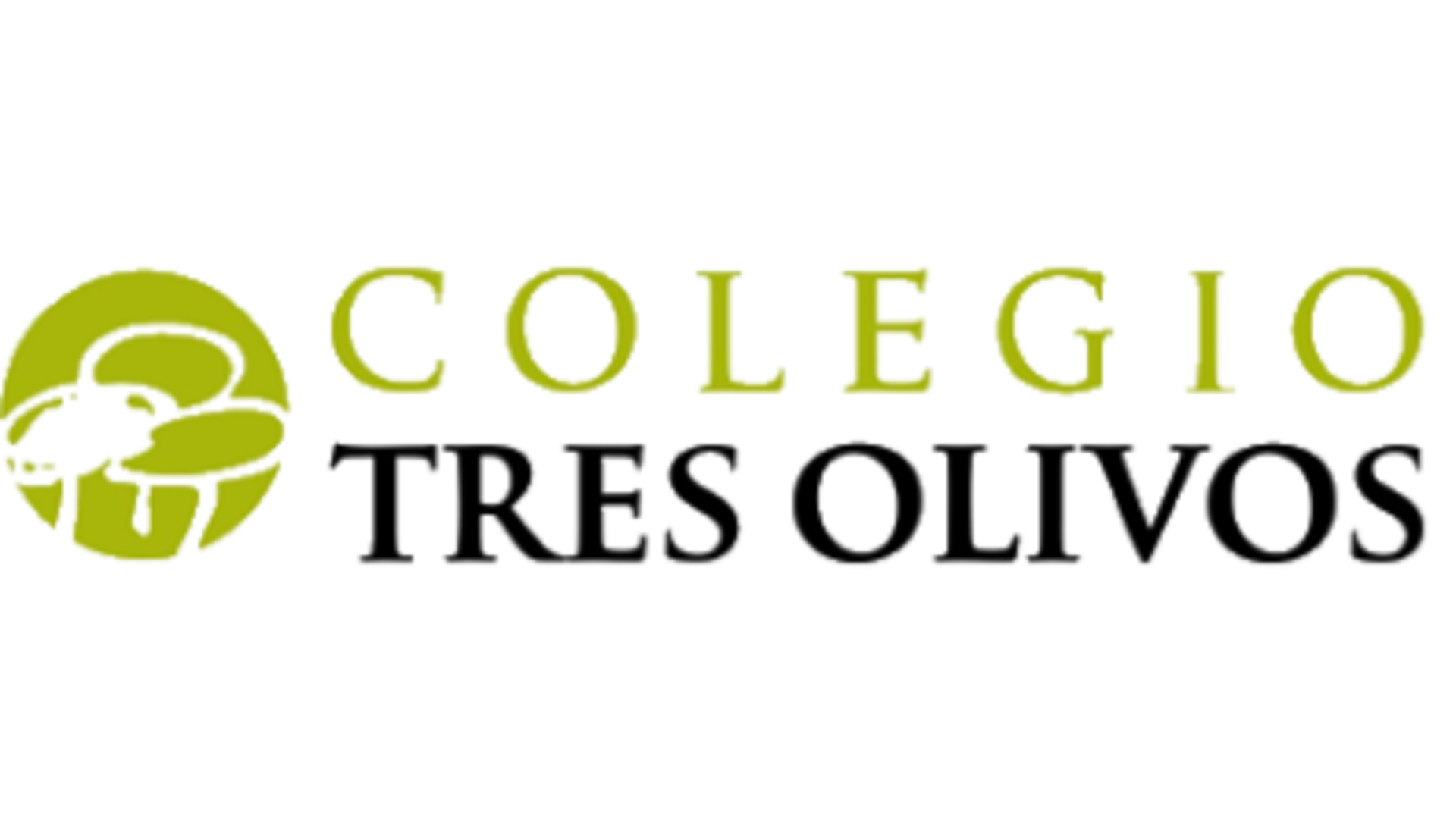 Colegio Tres Olivos logo with olive branch