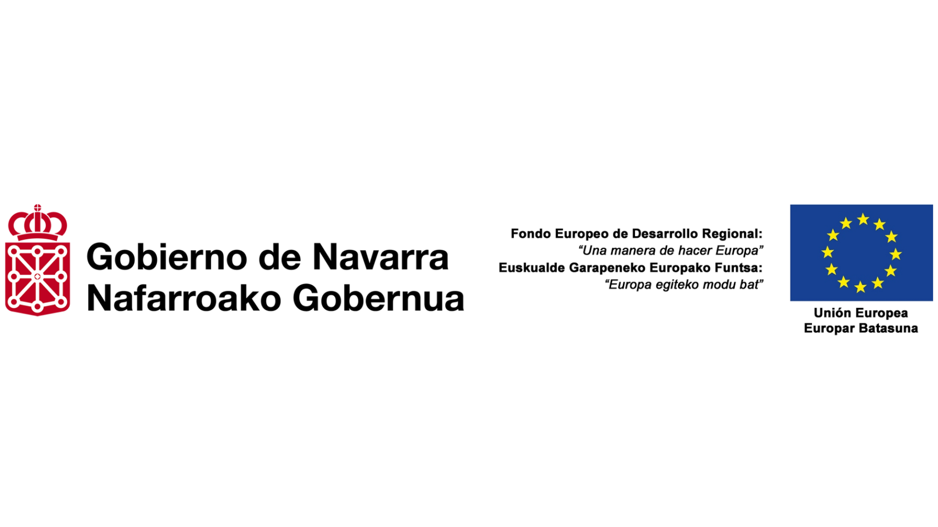 Gobierno de Navarra logo and European Union