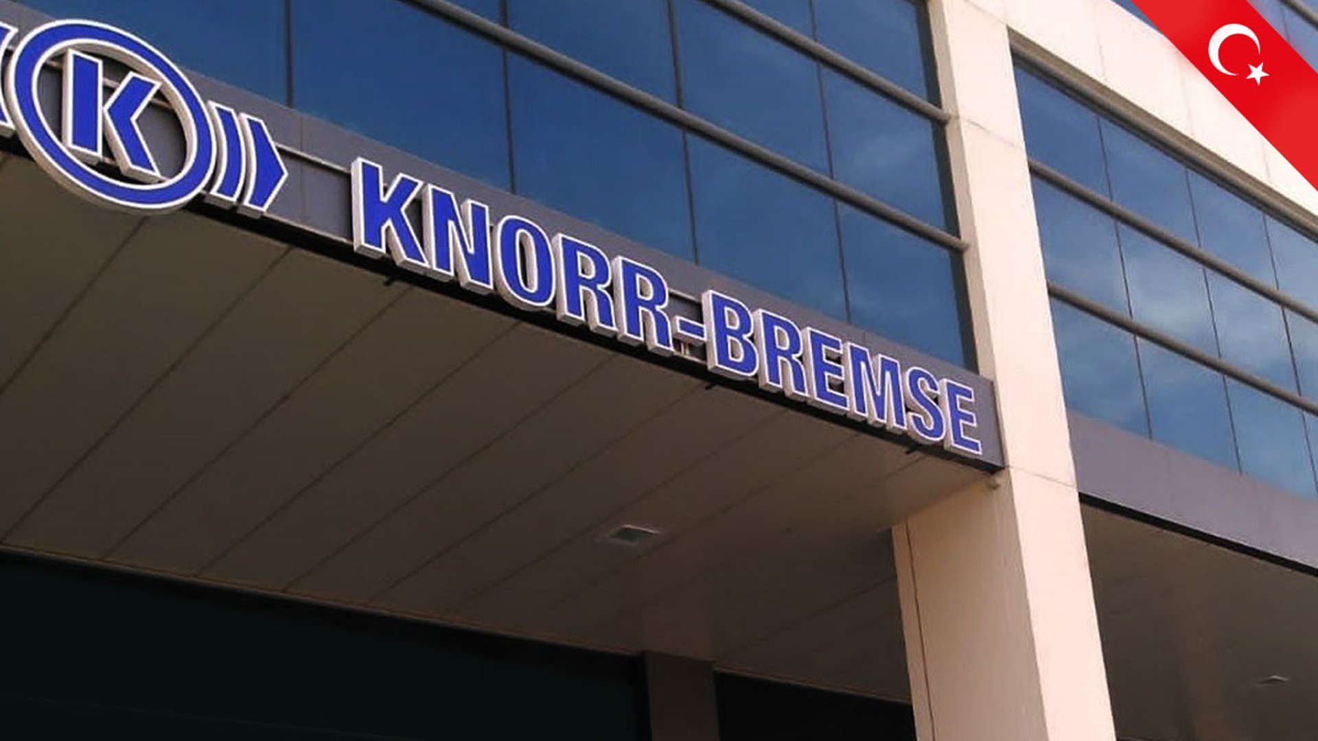 Knorr-Bremse company sign on modern building facade.