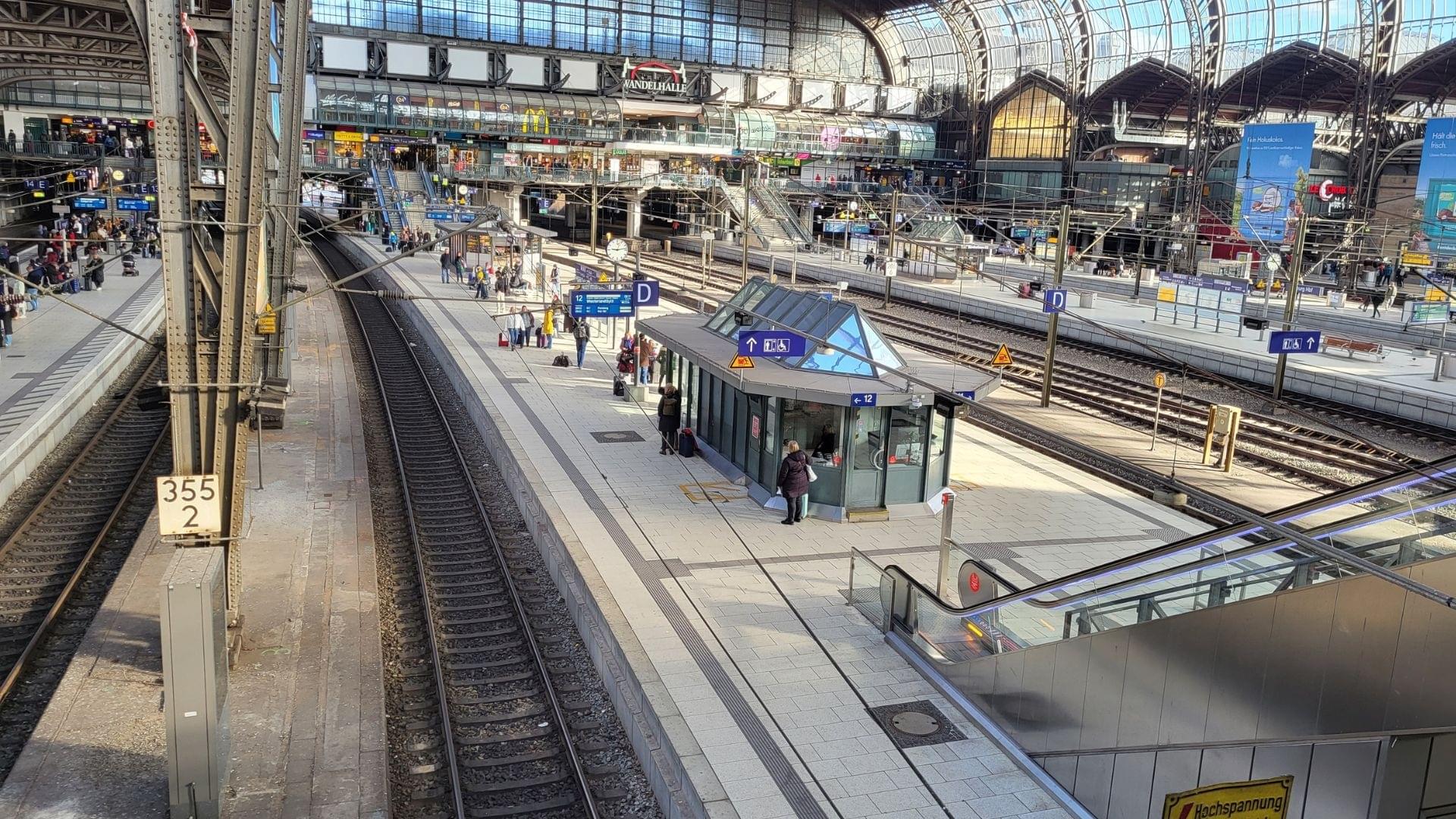 Central station in Hamburg
